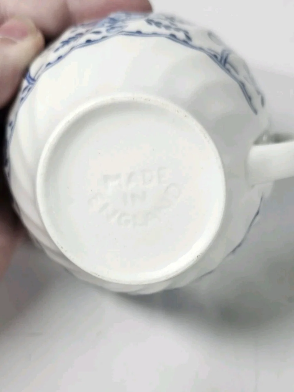 Vintage Johnson Bros Ironstone Indies Blue White Tea Coffee Cup Saucer Set VTG